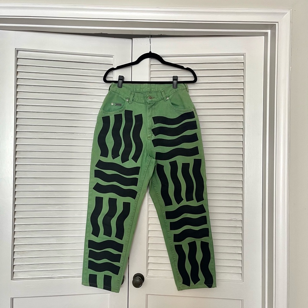 vintage Riveted By Lee jeans with custom screen print